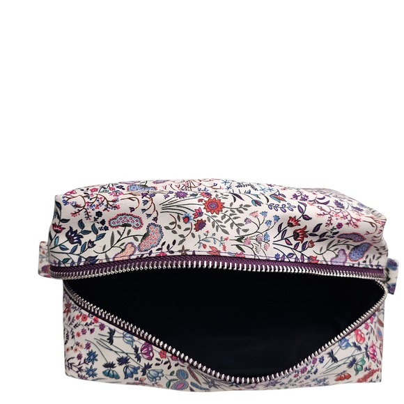 Liberty London Floral Print Cosmetic Bag Travel Makeup Organizer Zipper Pouch - Picture 8 of 9